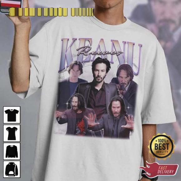 John Wick Keanu Reeves Unisex T-shirt Gift For Fan - Picture 1 of 4